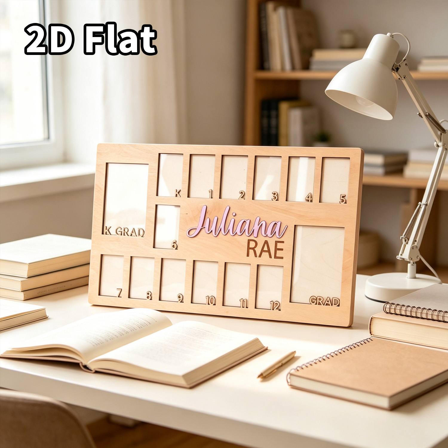 Baby Nursery Frames - 1 Peça Placa de Madeira Personalizável