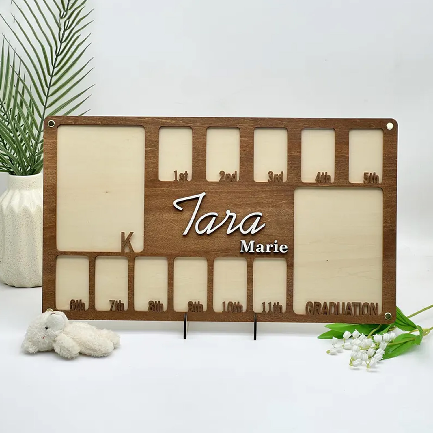 Baby Nursery Frames - 1 Peça Placa de Madeira Personalizável