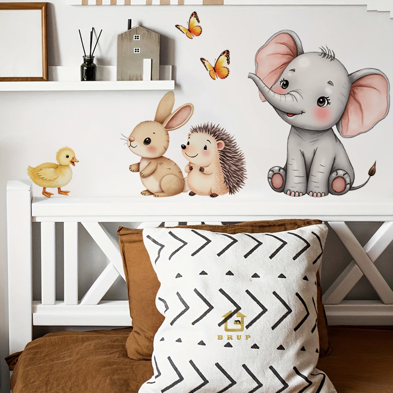 Baby Nursery Stickers - Adesivo de parede de animal de