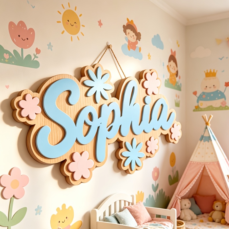 Baby Nursery Room - Placa de Porta Personalizada com Tema