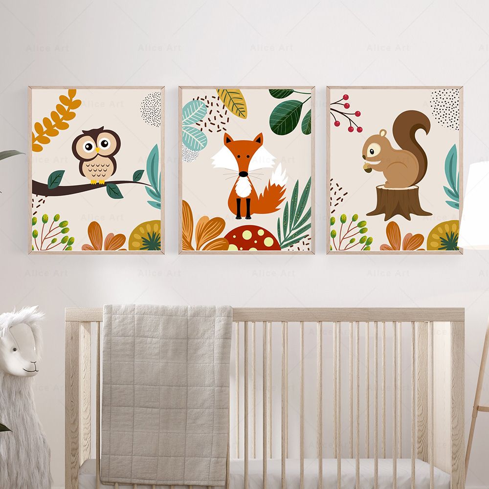 Pôsteres Botânicos Boho com Ma - Baby Nursery Room avaliação e preço
