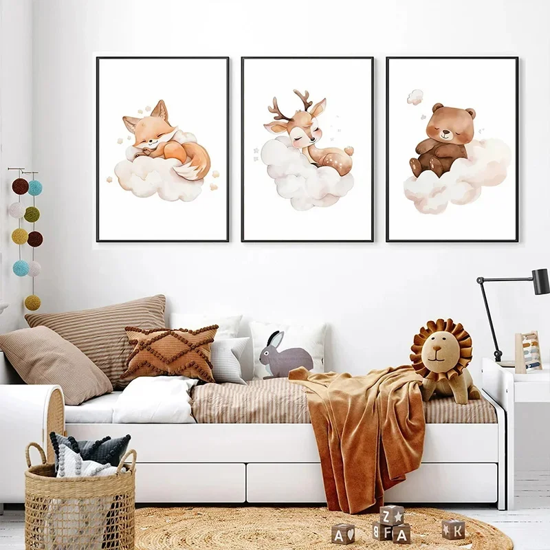 Nuvem dos desenhos animados an - Baby Nursery Frames avaliação e preço