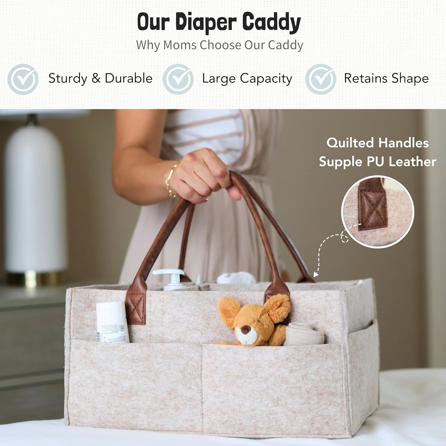Cesto Organizador de Feltro pa - Baby Nursery Organiser avaliação e preço