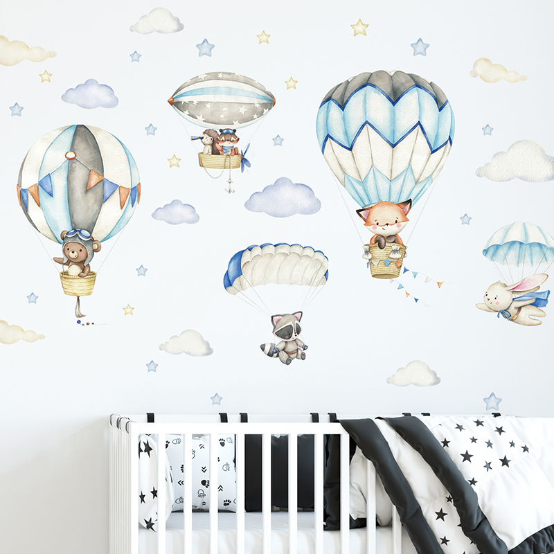 Adesivos de parede com balão d - Baby Nursery Stickers avaliação e preço