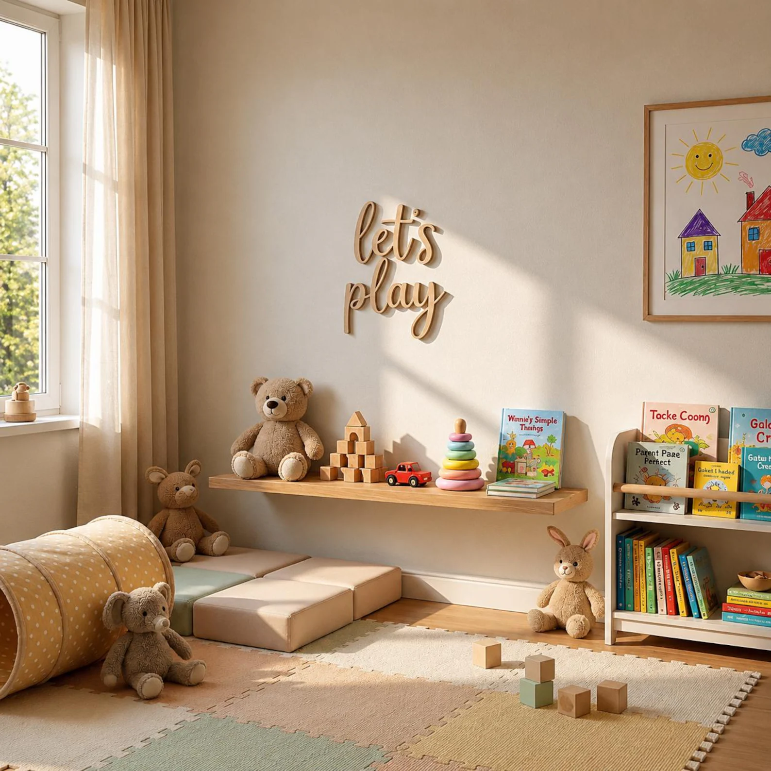 Letreiro de Parede de Madeira  - Baby Nursery Room avaliação e preço