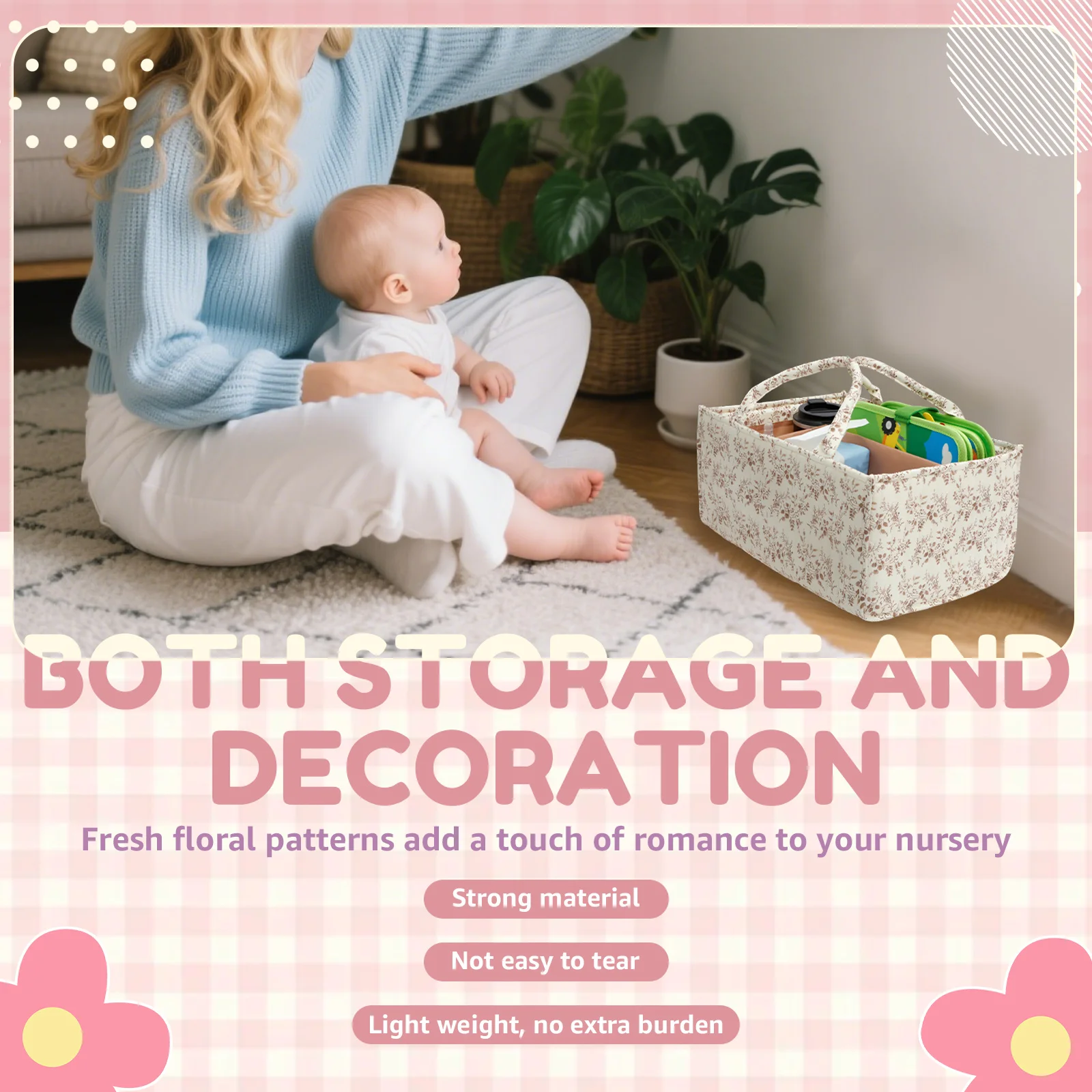 Organizador floral para fralda - Baby Nursery Organiser avaliação e preço