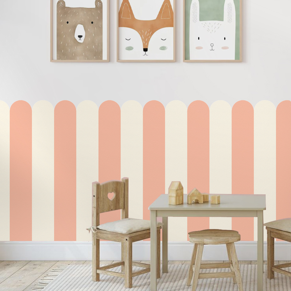 Multicolorido vertical listrad - Baby Nursery Stickers avaliação e preço